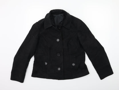 Marks and Spencer Womens Black   Jacket Coat Size 14