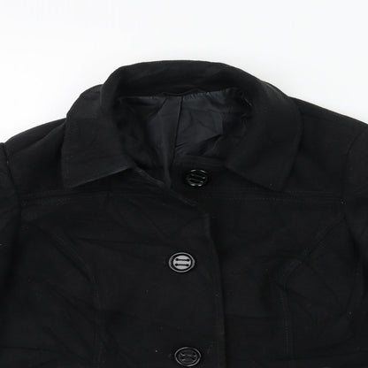 Marks and Spencer Womens Black   Jacket Coat Size 14