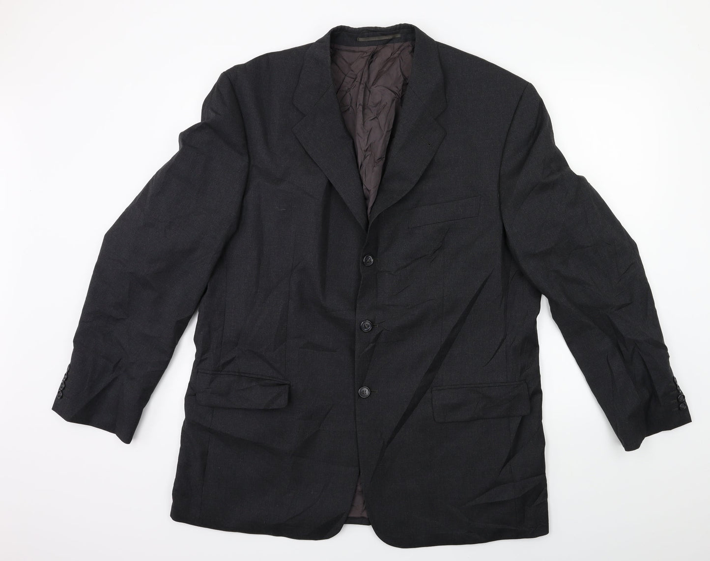 Mens UK Size 42 Baumer Regular Grey Suit Jacket