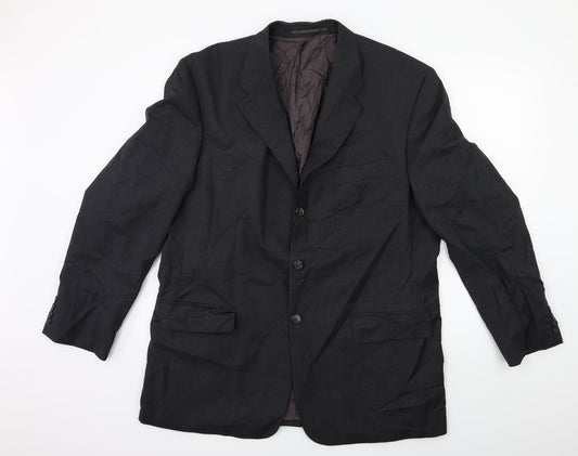 Mens UK Size 42 Baumer Regular Grey Suit Jacket
