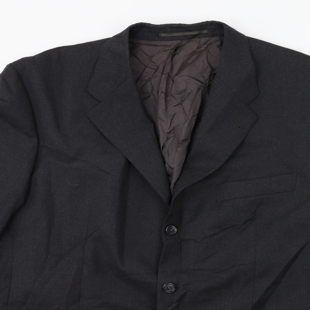 Mens UK Size 42 Baumer Regular Grey Suit Jacket
