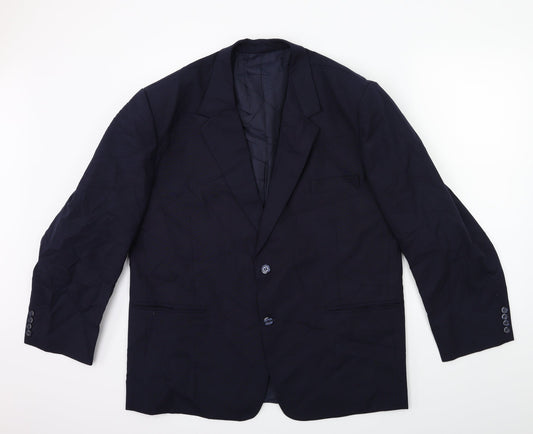 Mens UK Size 42 Preworn Regular Blue Suit Jacket