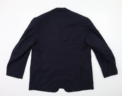 Mens UK Size 42 Preworn Regular Blue Suit Jacket