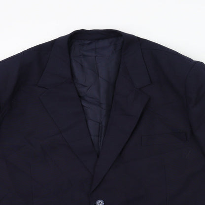 Mens UK Size 42 Preworn Regular Blue Suit Jacket