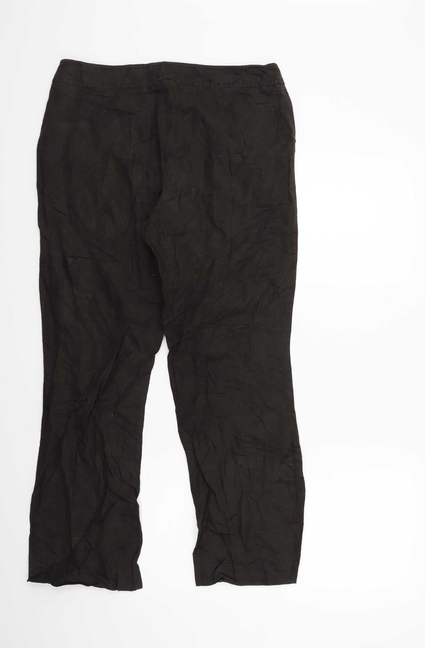 Womens UK Size 32 in Preworn Regular Fit  Brown Trousers
