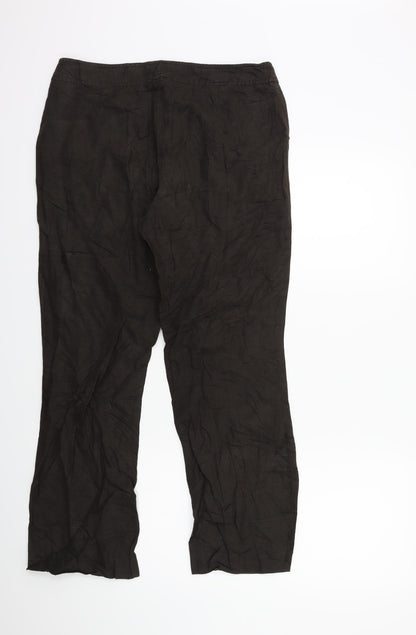 Womens UK Size 32 in Preworn Regular Fit  Brown Trousers