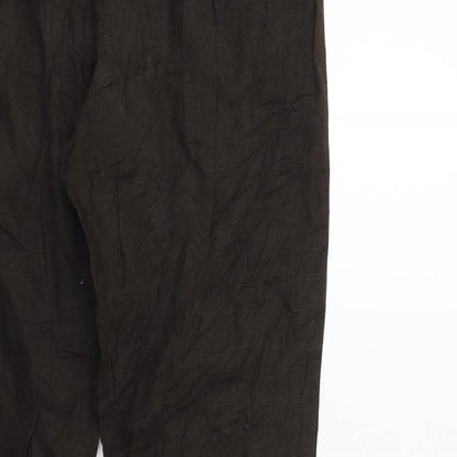Womens UK Size 32 in Preworn Regular Fit  Brown Trousers