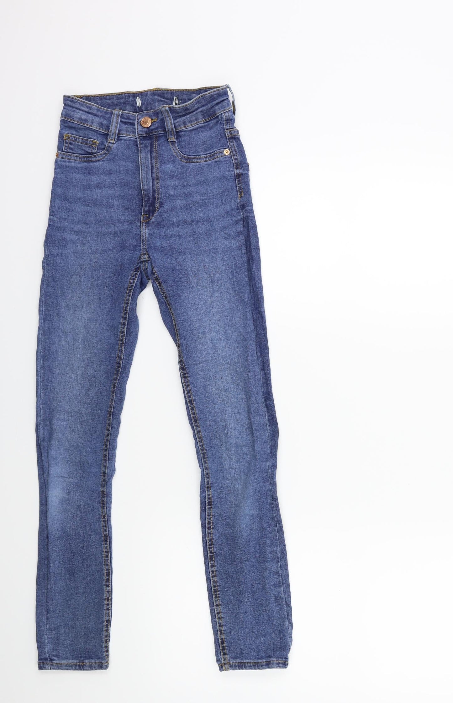 Womens UK Size 23 in Gina Tricot Regular Fit Skinny Blue Jeans