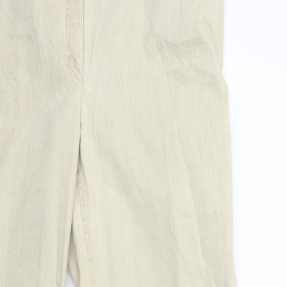 Womens UK Size 20 ZERRES Regular Fit Straight Beige Jeans