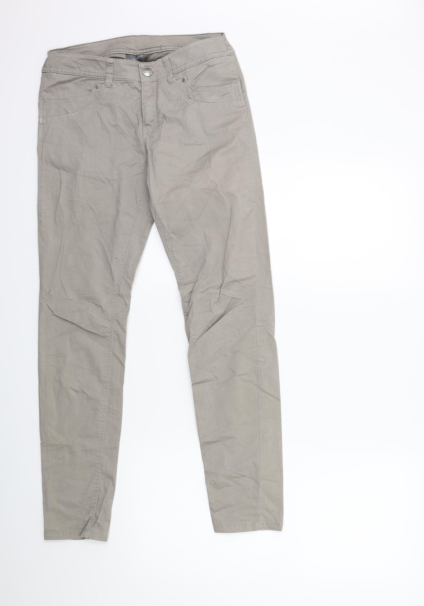 Yessica Womens Grey   Cargo Trousers Size 6 L29 in