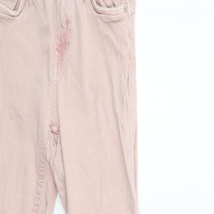 Bershka Womens Pink  Denim Skinny Jeans Size 6 L30 in