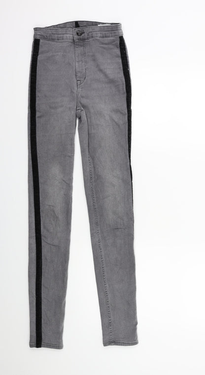 Womens UK Size 6 H&M Regular Fit Skinny Grey Jeans