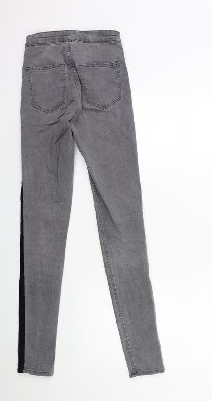 Womens UK Size 6 H&M Regular Fit Skinny Grey Jeans