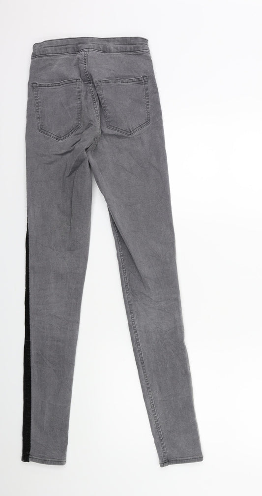 Womens UK Size 6 H&M Regular Fit Skinny Grey Jeans