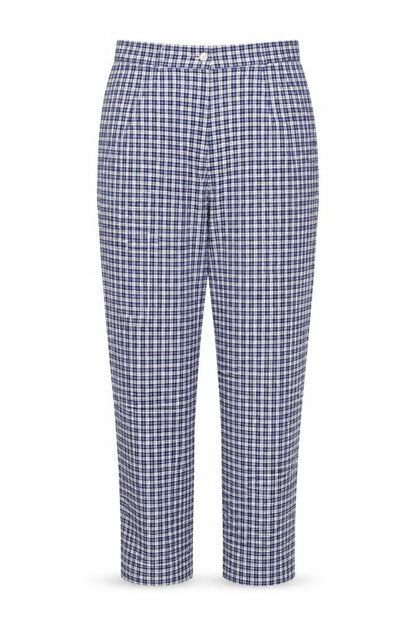 ANNA MONTAUA Womens Blue Check  Snow Pants Trousers Size 16 L29 in