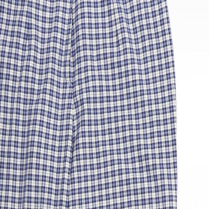 ANNA MONTAUA Womens Blue Check  Snow Pants Trousers Size 16 L29 in