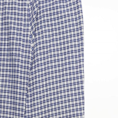 ANNA MONTAUA Womens Blue Check  Snow Pants Trousers Size 16 L29 in