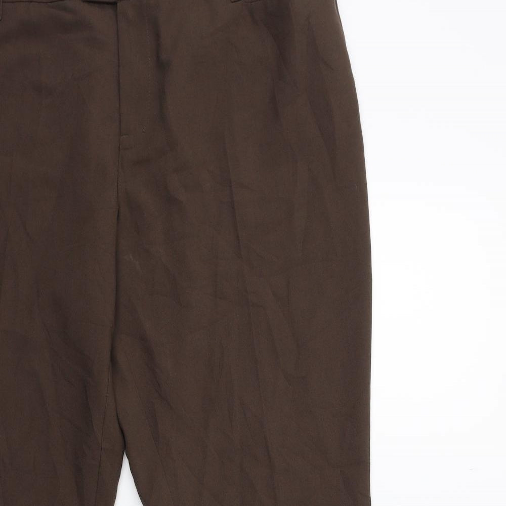Womens UK Size 38 in Yessica Regular Fit  Brown Trousers