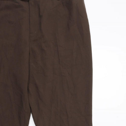 Womens UK Size 38 in Yessica Regular Fit  Brown Trousers