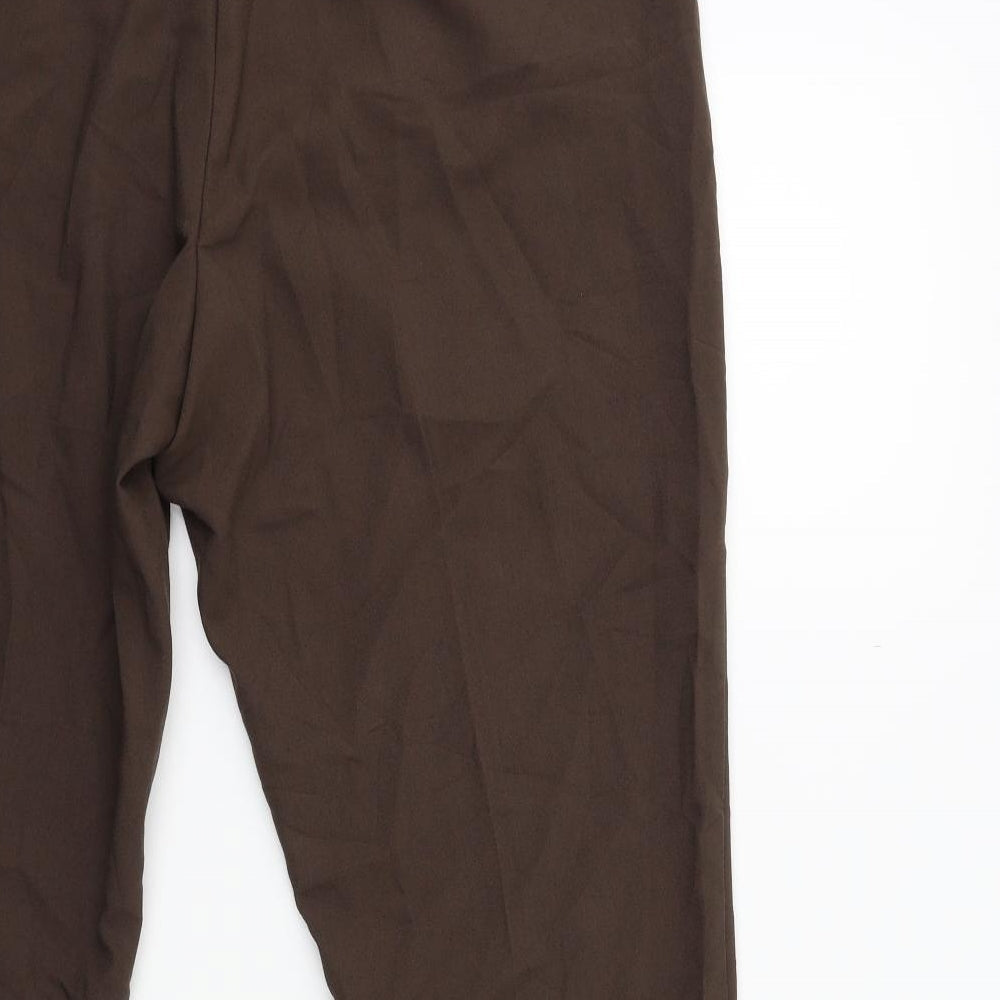 Womens UK Size 38 in Yessica Regular Fit  Brown Trousers