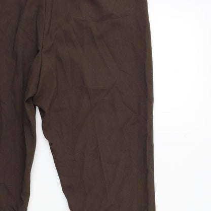 Womens UK Size 38 in Yessica Regular Fit  Brown Trousers