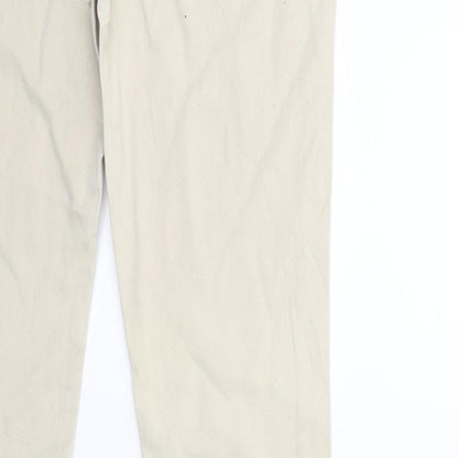 Denim & Co. Womens Beige  Denim Skinny Jeans Size 10 L31 in