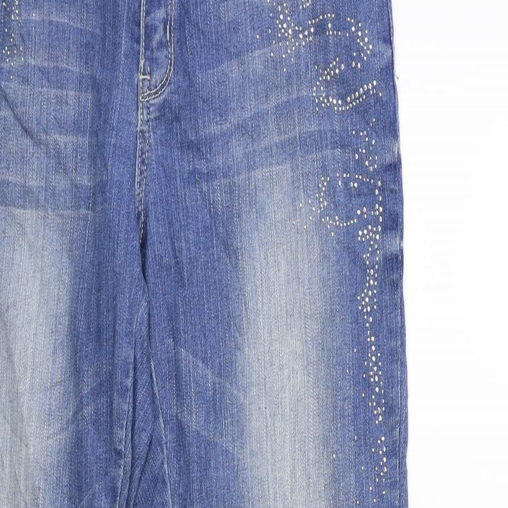 CHIC Womens Blue  Denim Skinny Jeans Size 12 L30 in