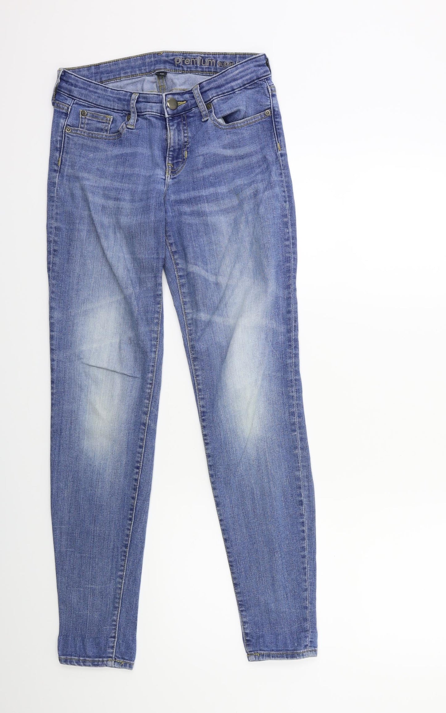 Gap Womens Blue  Denim Skinny Jeans Size 26 in L29 in