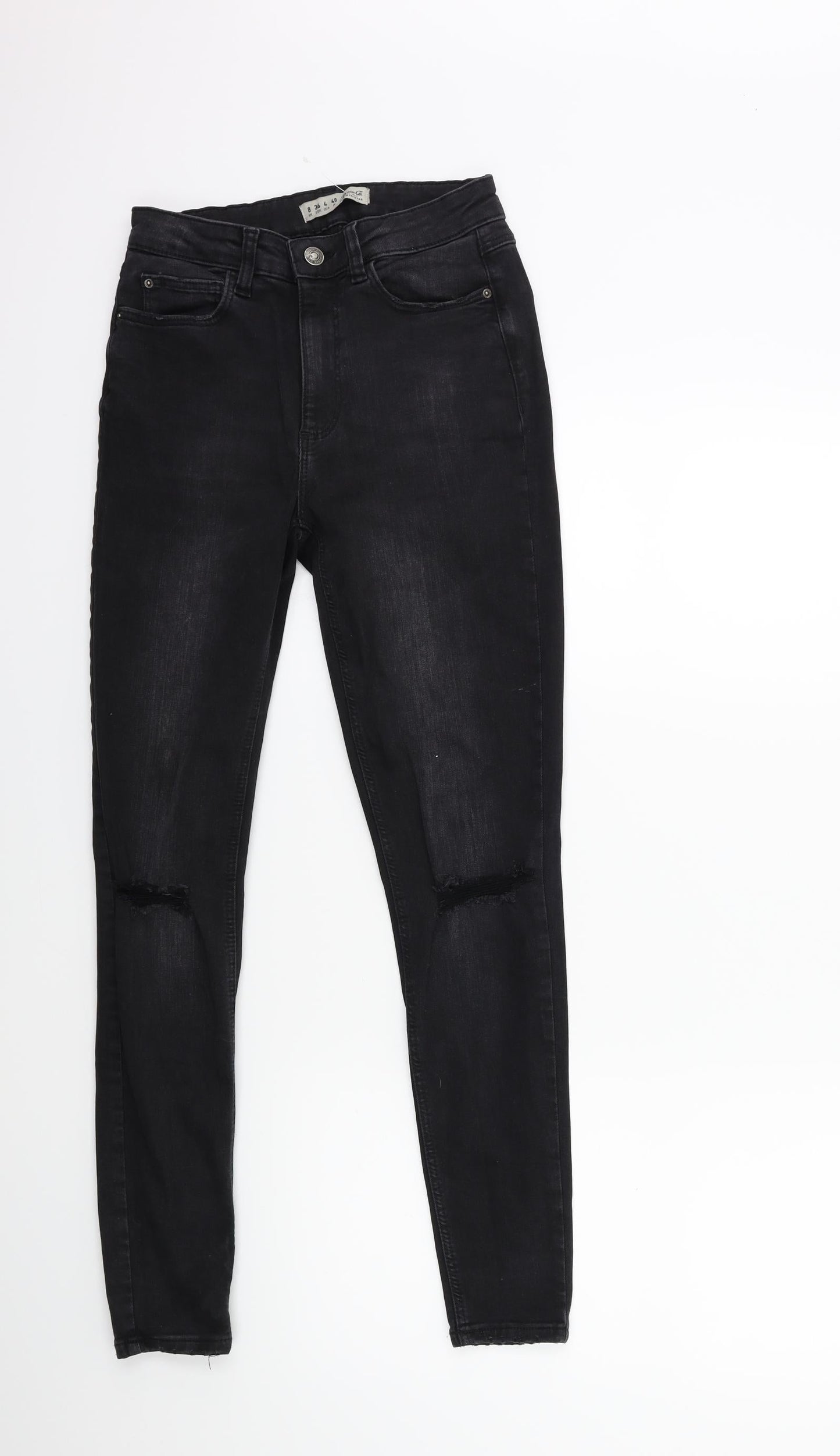 Denim & Co. Womens Black  Denim Skinny Jeans Size 8 L27 in