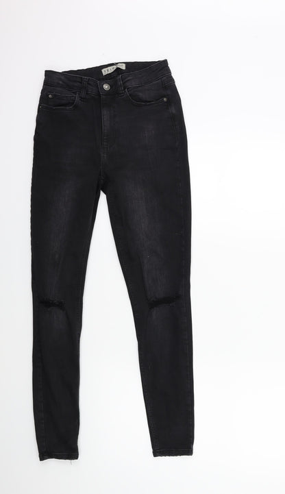 Denim & Co. Womens Black  Denim Skinny Jeans Size 8 L27 in