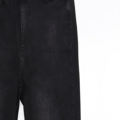 Denim & Co. Womens Black  Denim Skinny Jeans Size 8 L27 in