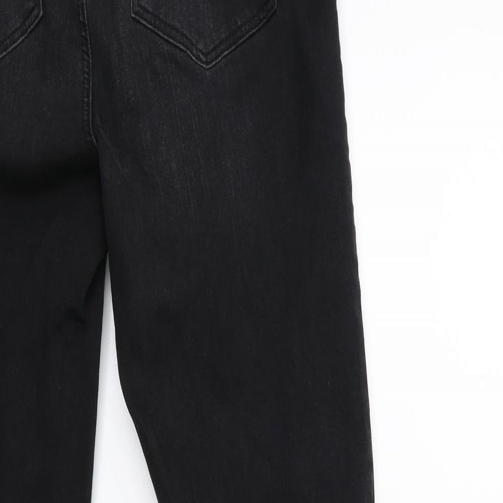 Denim & Co. Womens Black  Denim Skinny Jeans Size 8 L27 in