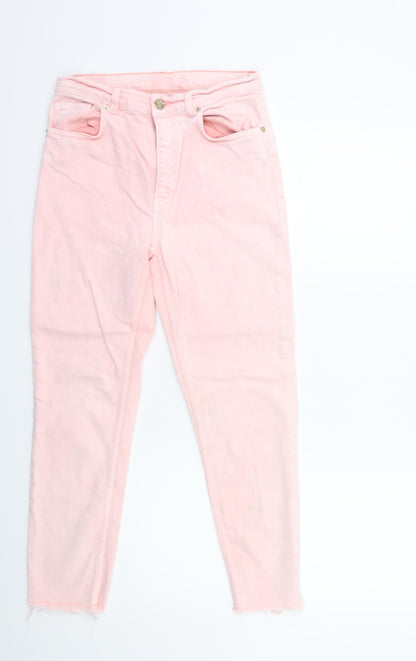 Womens UK Size 28 in Preworn Regular Fit Skinny Pink Jeans