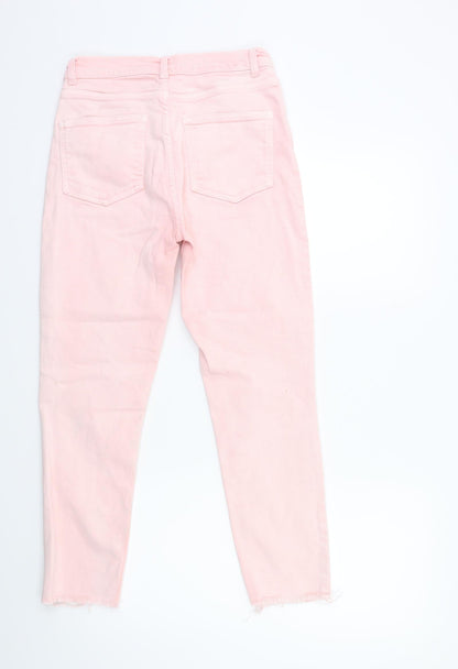Womens UK Size 28 in Preworn Regular Fit Skinny Pink Jeans