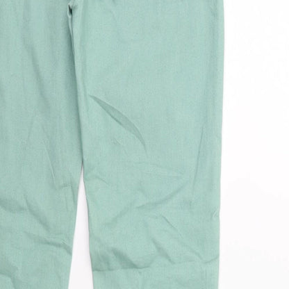 Denim & Co. Womens Green  Denim Skinny Jeans Size 10 L28 in