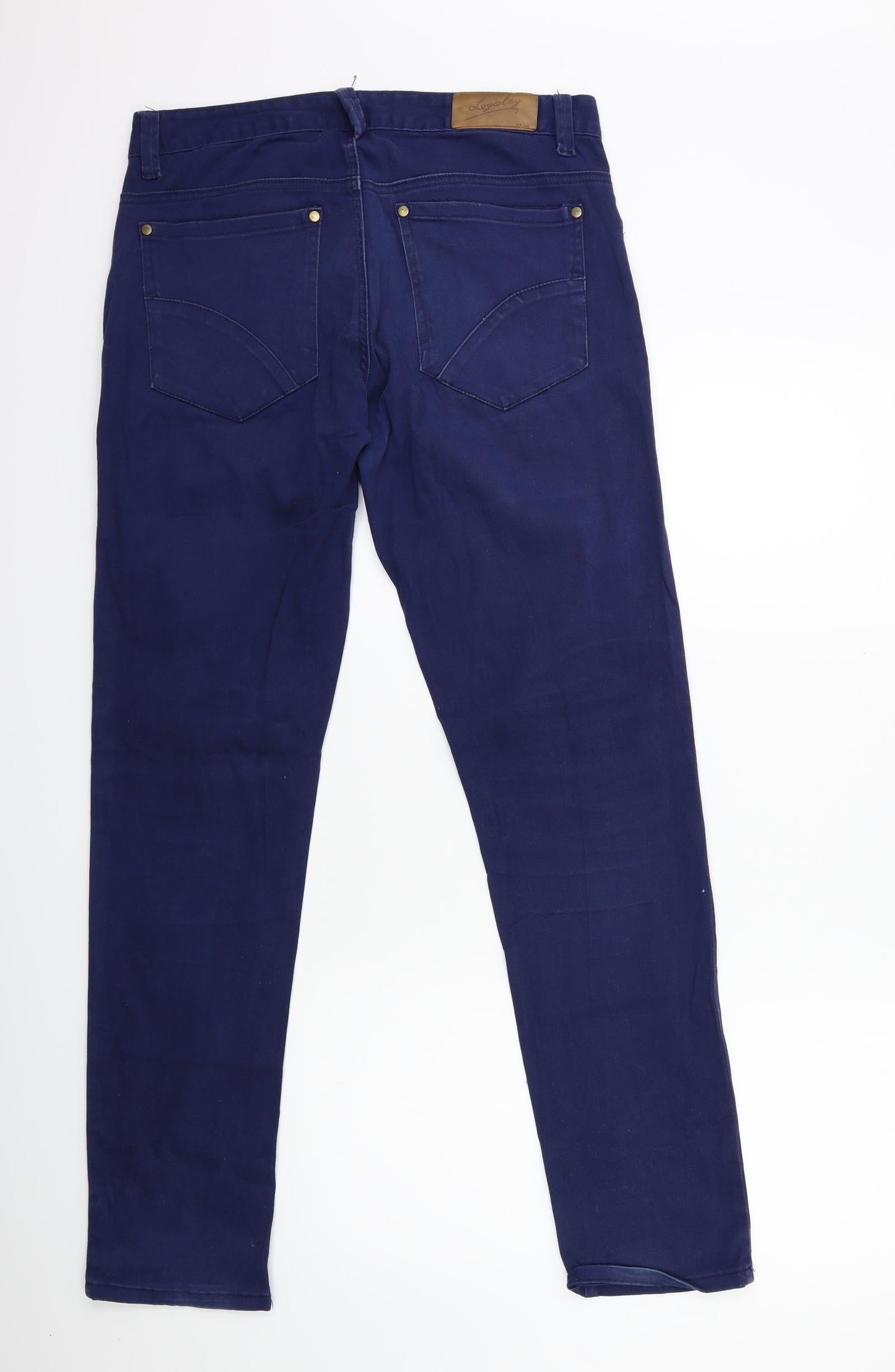 Loyalty Womens Blue  Denim Skinny Jeans Size 32 in L31 in