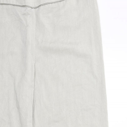 Womens UK Size 20 Preworn Regular Fit  Grey Trousers