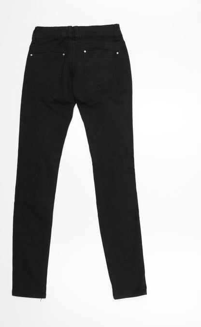 Womens UK Size 6 Miss RJ Regular Fit Skinny Black Jeans