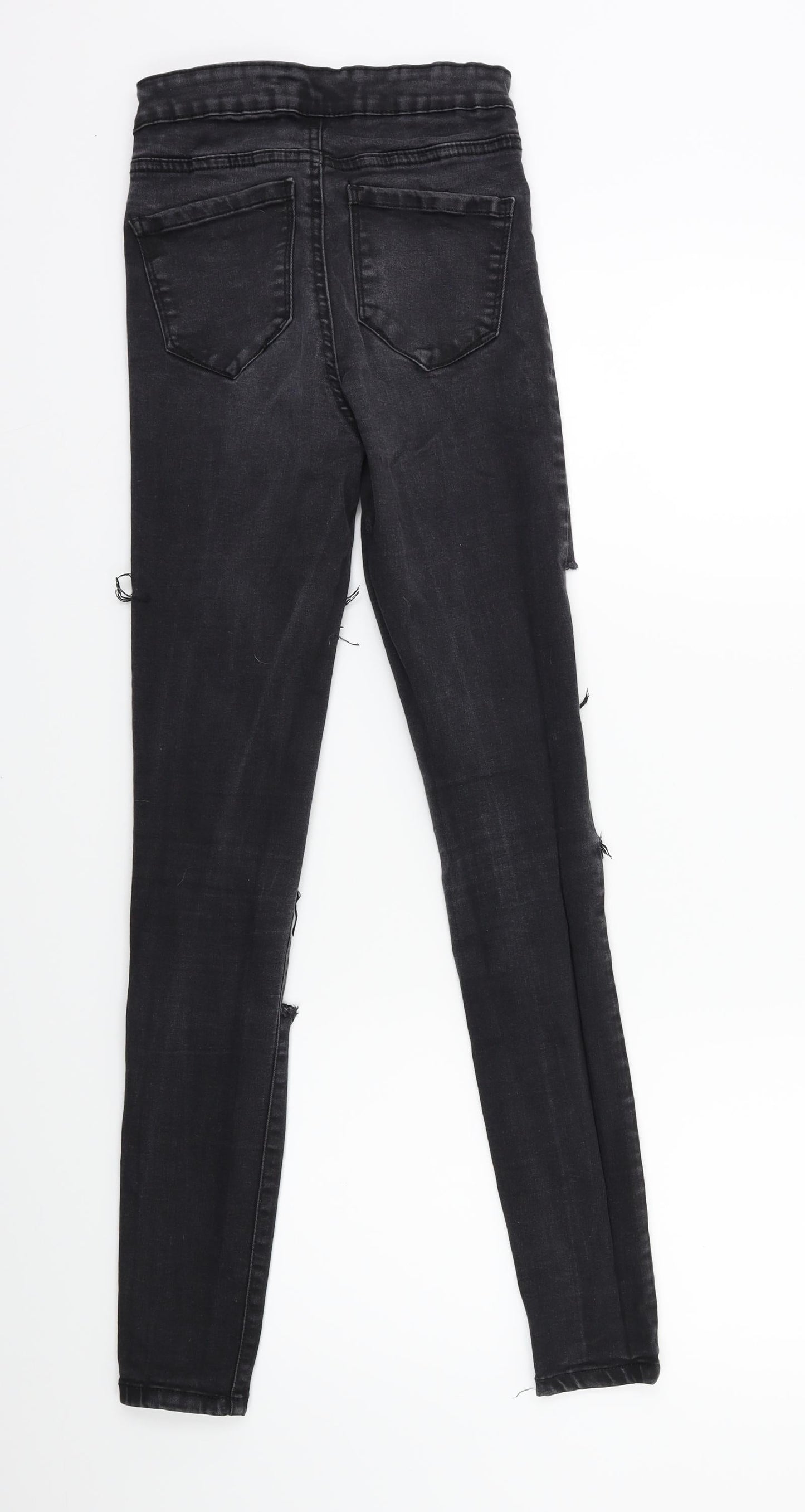 Denim & Co. Womens Black  Denim Skinny Jeans Size 6 L28 in