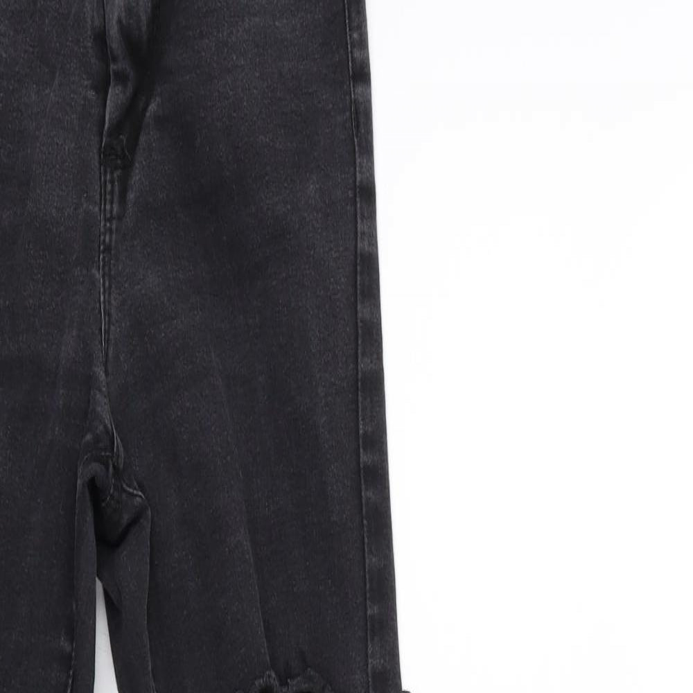 Denim & Co. Womens Black  Denim Skinny Jeans Size 6 L28 in