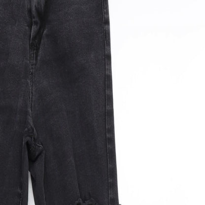 Denim & Co. Womens Black  Denim Skinny Jeans Size 6 L28 in