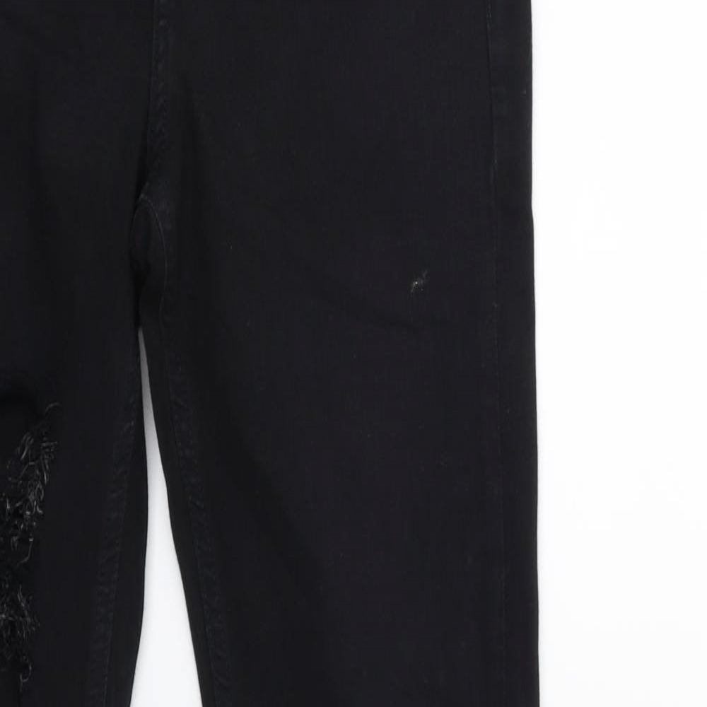 Topshop Womens Black  Denim Skinny Jeans Size 26 in L32 in