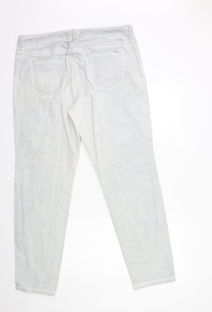 Triangle Womens Grey  Denim Skinny Jeans Size 36 in L30 in