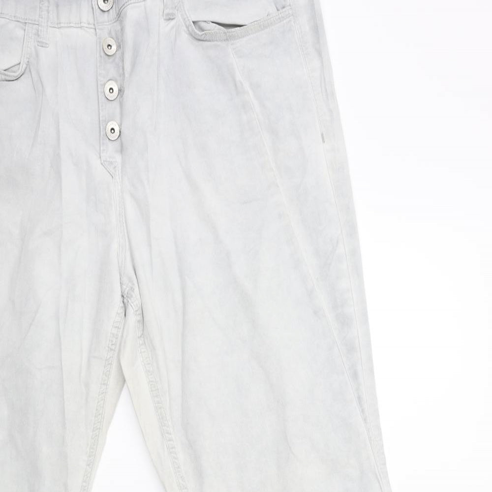 Triangle Womens Grey  Denim Skinny Jeans Size 36 in L30 in
