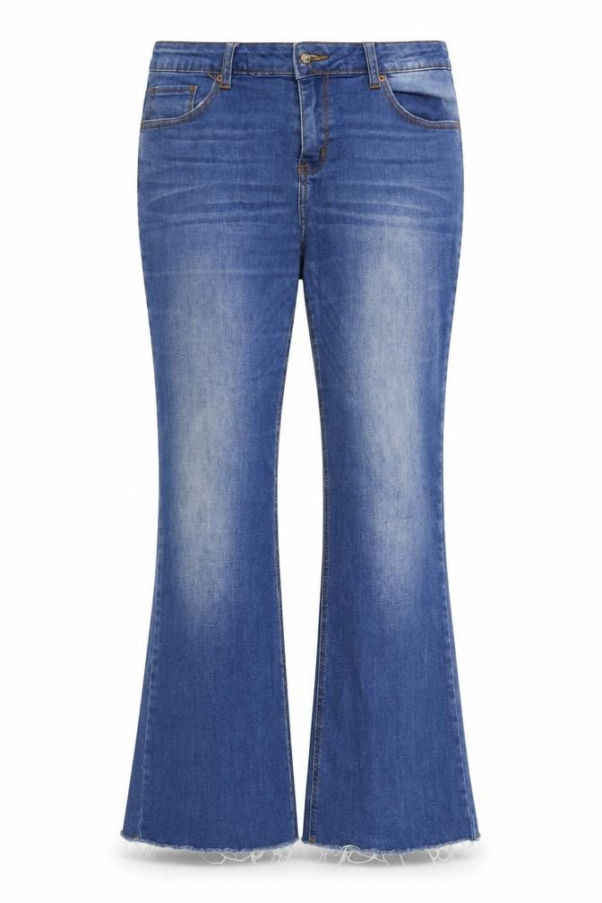 Womens UK Size 32 in Brave Soul Regular Fit Flared Blue Jeans