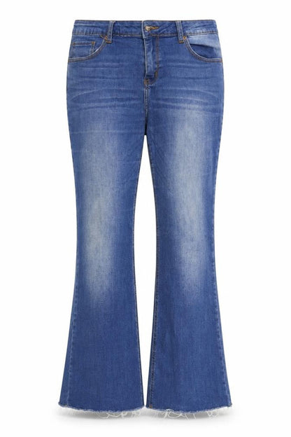 Womens UK Size 32 in Brave Soul Regular Fit Flared Blue Jeans