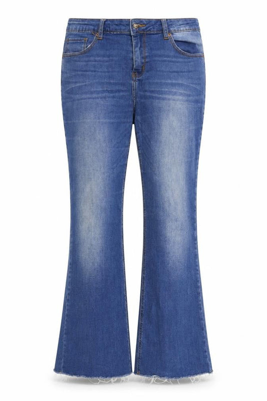 Womens UK Size 32 in Brave Soul Regular Fit Flared Blue Jeans