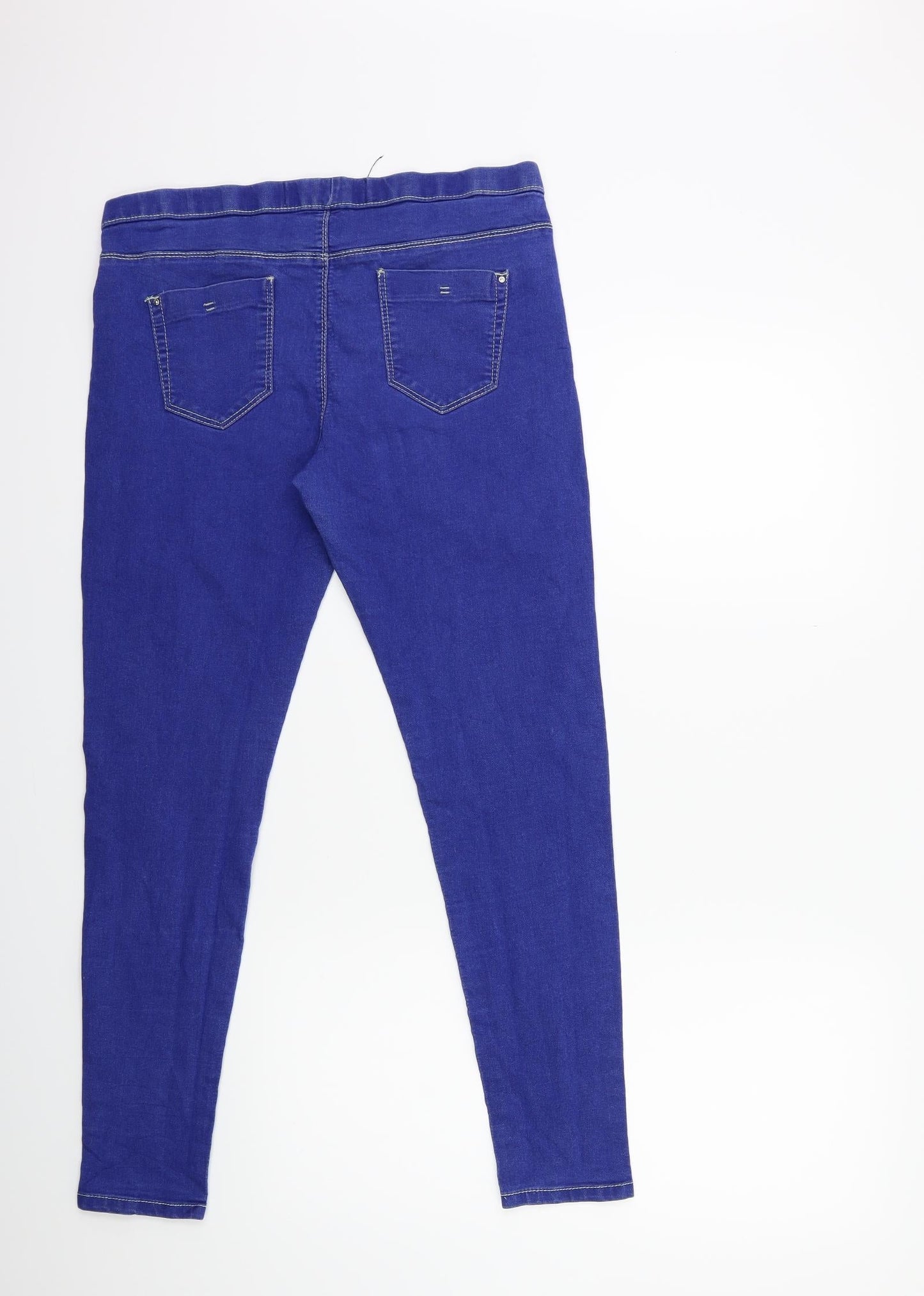 Denim & Co. Womens Blue  Denim Jegging Jeans Size 14 L28 in