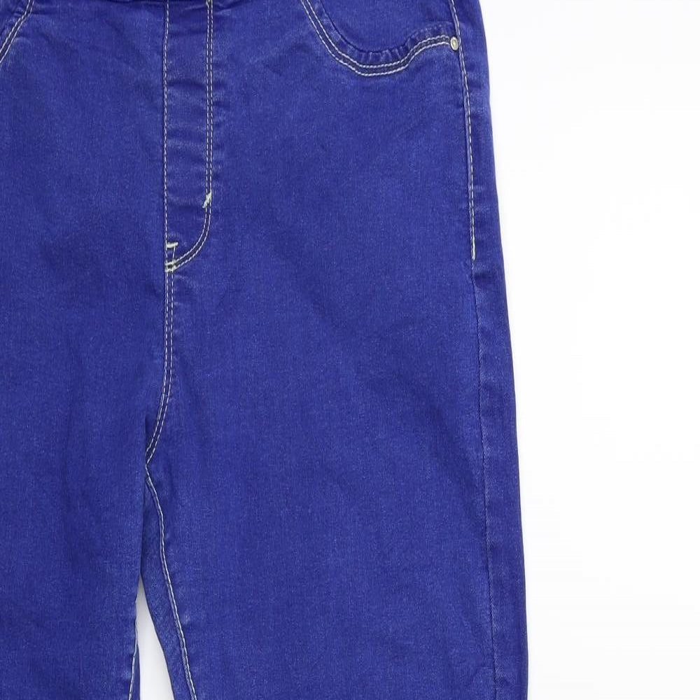 Denim & Co. Womens Blue  Denim Jegging Jeans Size 14 L28 in