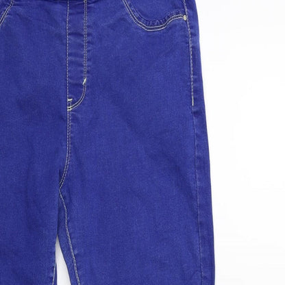 Denim & Co. Womens Blue  Denim Jegging Jeans Size 14 L28 in